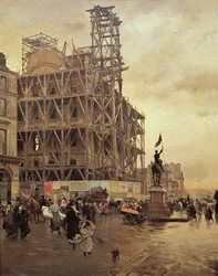 A Place des Pyramides, Paris, 1875